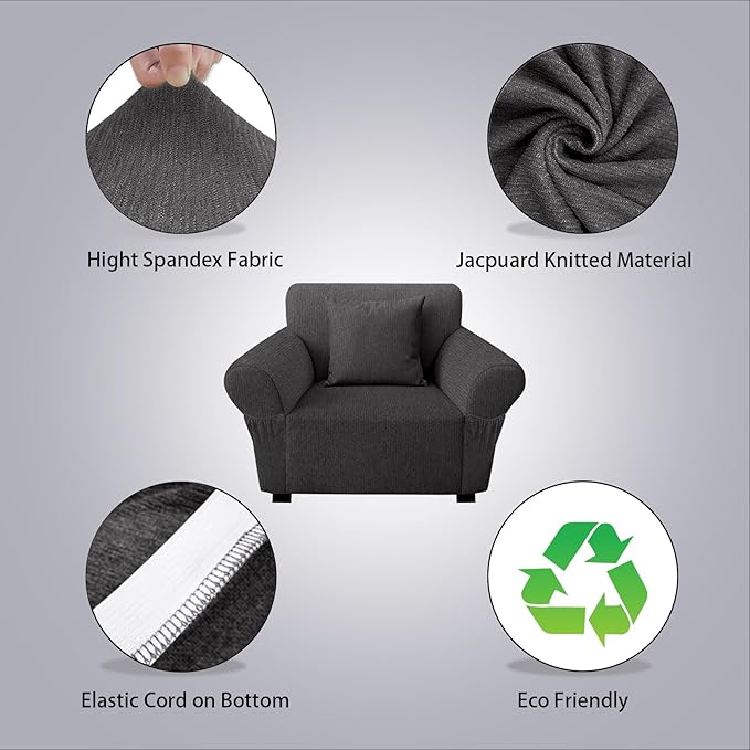 Armchair Slipcover with 1 Pillow Cover