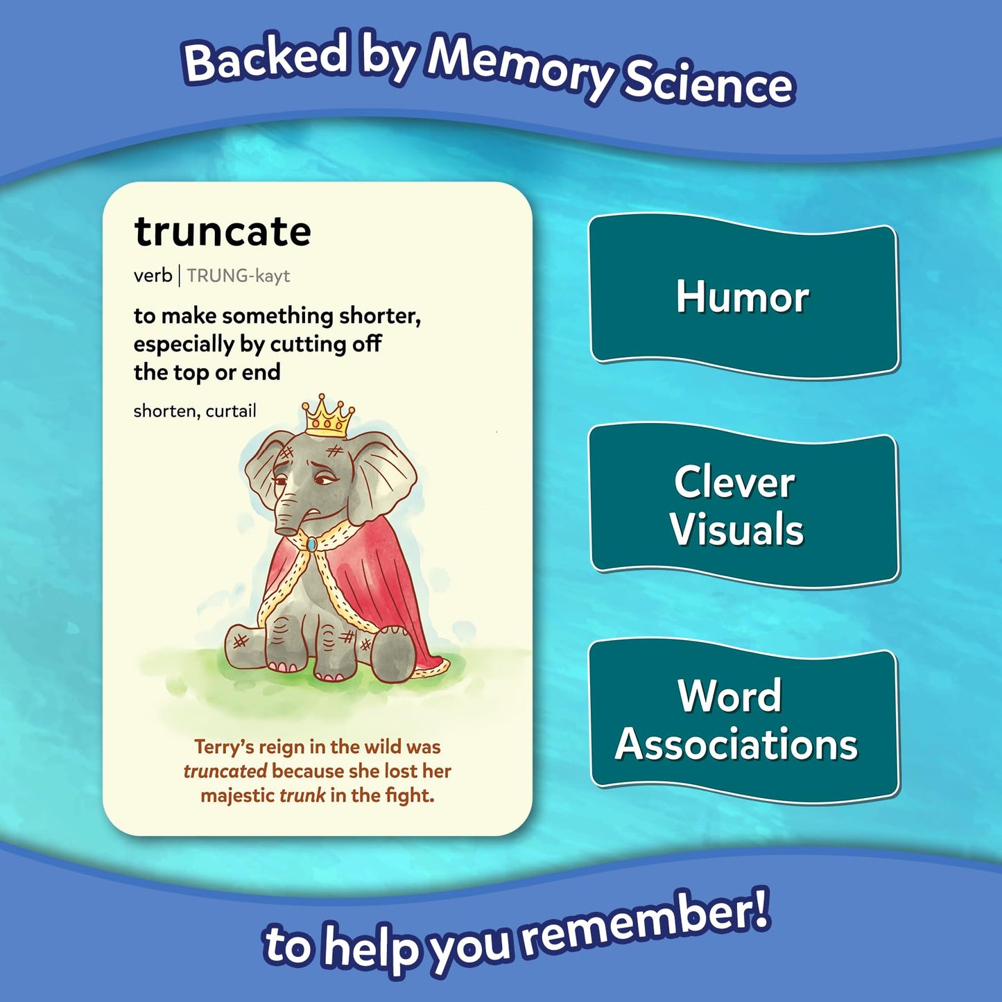 Skillmatics Vocabulary Flash Cards for Kids - Learn 100 Words with Wordplay, Visuals & Soundplay, Educational Gift for Ages 10, 11, 12, & Up, Screen-Free Language Game