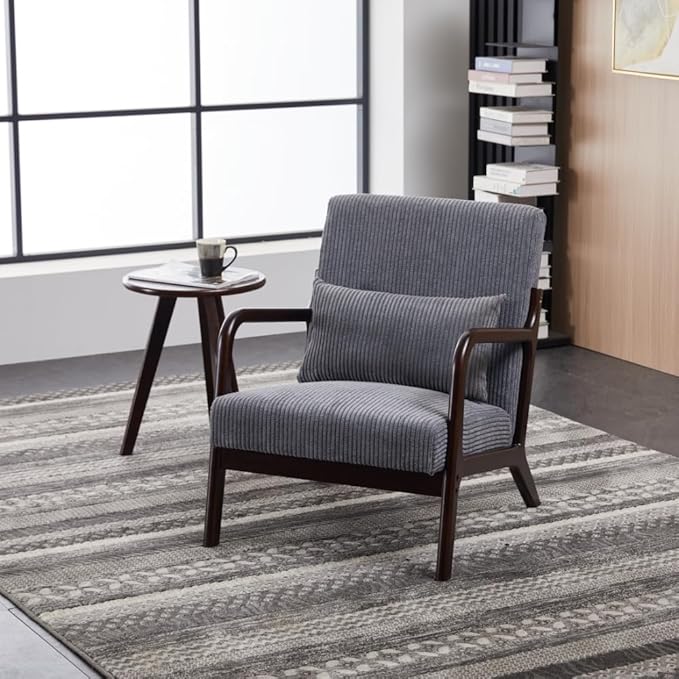 Mid-Century Modern Accent Chair & Coffee Table Set