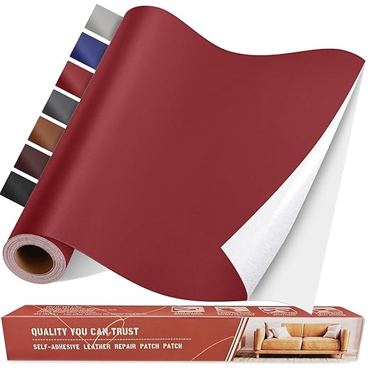 Self Adhesive Leather Repair Patch Kit, 31.4 in x 16 in Large Vinyl Leather