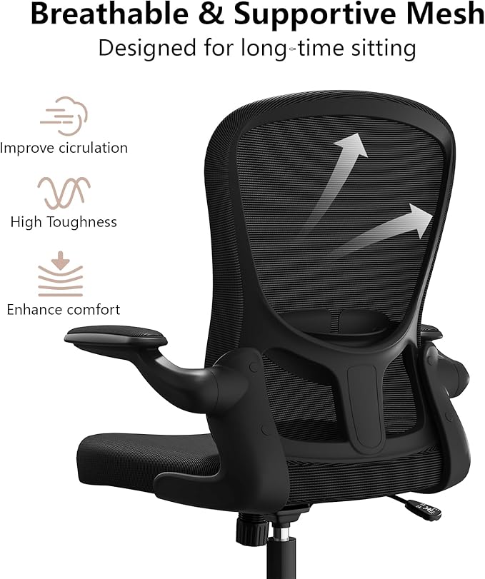 Ergonomic Office Chair, Comfort Swivel Home Office Task Chair, Breathable Mesh