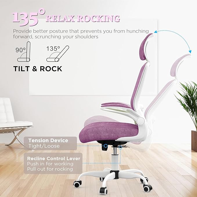 Mimoglad Office Chair, High Back Ergonomic Desk Chair