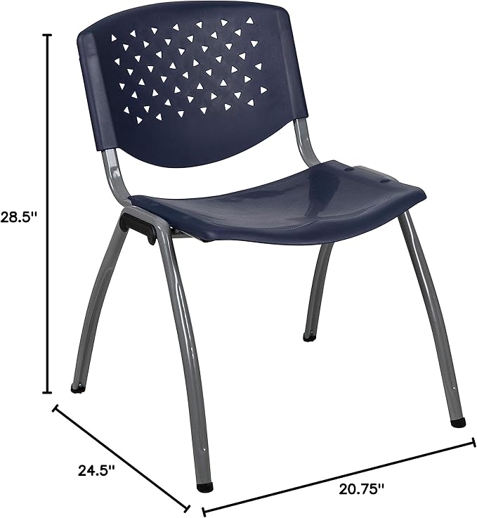 Flash Furniture Hercules Series Plastic Contoured Lobby Chairs