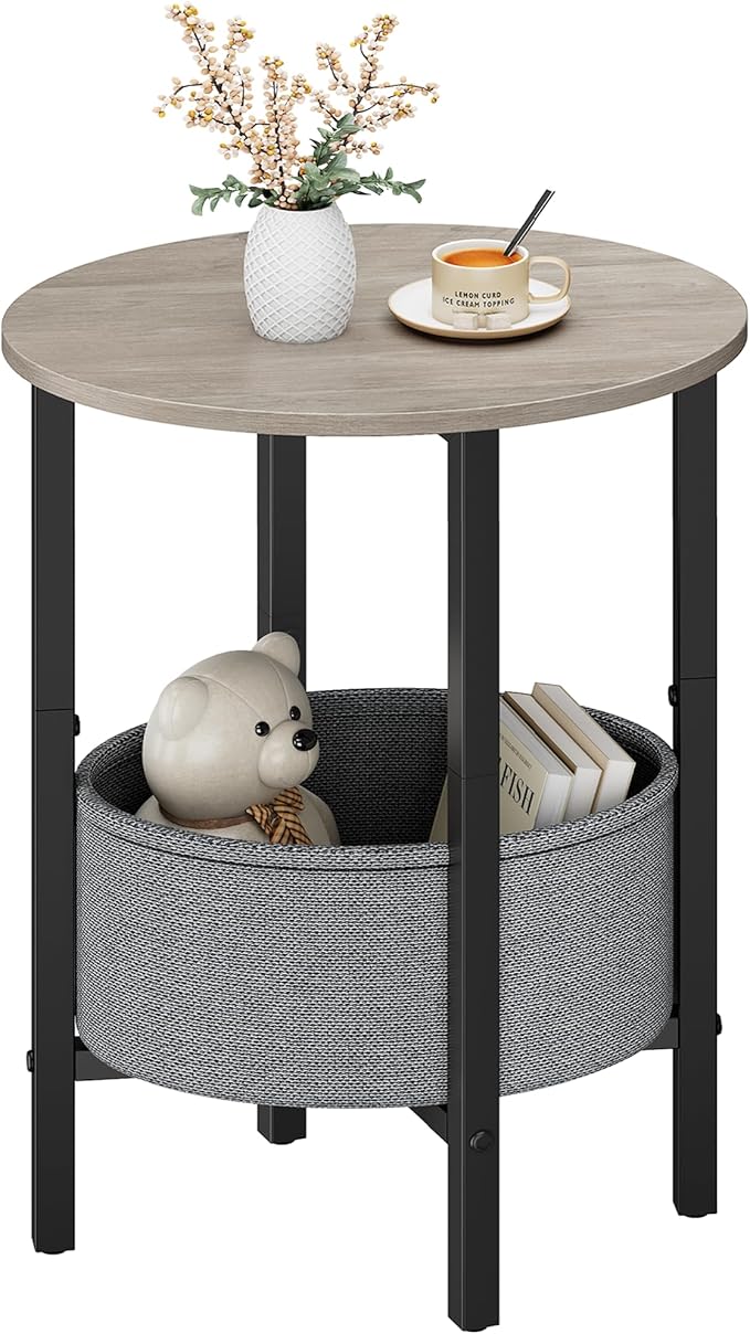 Vagusicc Round Side Table End Table