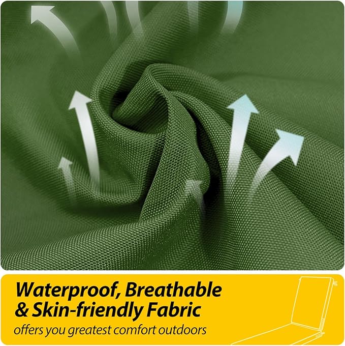 AAAAAcessories Outdoor Chaise Lounge Cushions, Fade-Resistant, Waterproof Patio