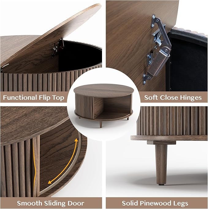 JOINICE, Round Coffee Table
