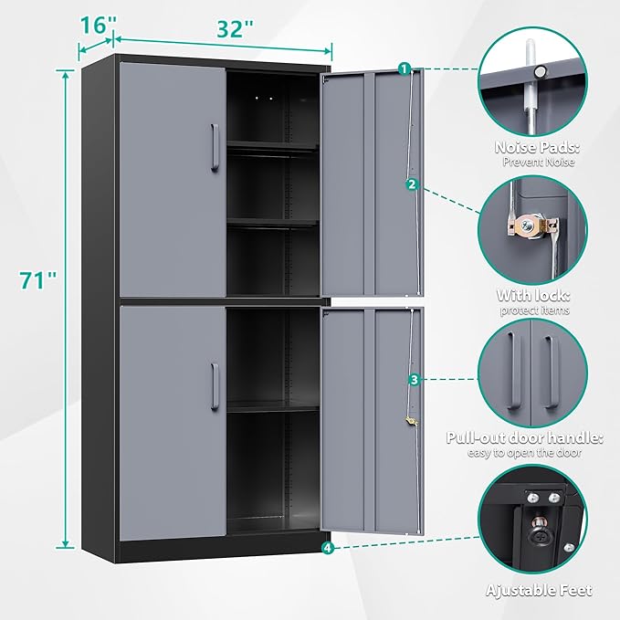 SISESOL Metal Storage Cabinets