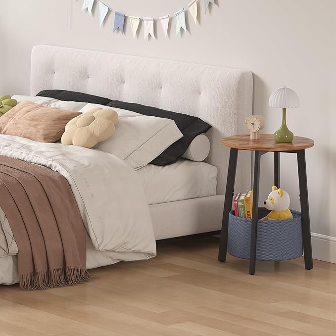 sthmec Small Round Side End Table