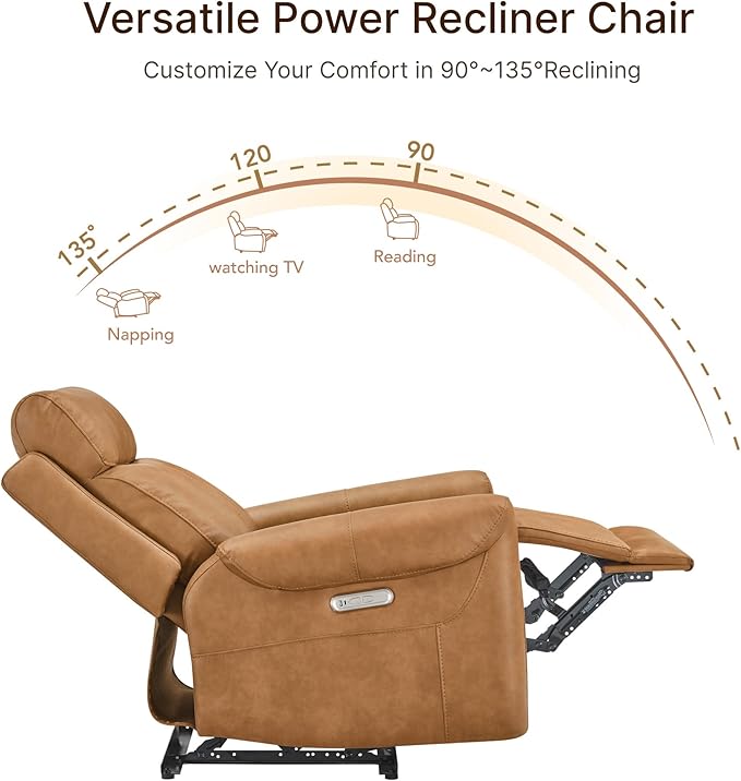 KISLOT Leather Recliner Chair Set of 2, Wall Hugger RV Recliners