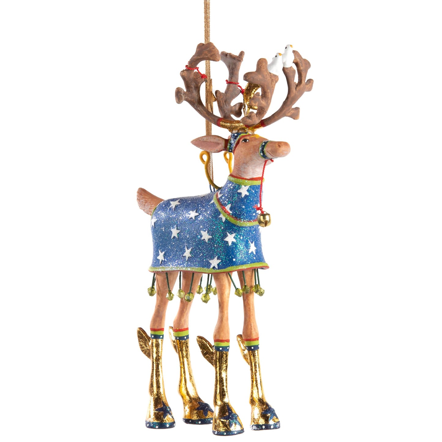 MACKENZIE-CHILDS Patience Brewster Dash Away Christmas Ornament, Indoor Christmas Tree Decoration for Holiday Decor Arrangement, Comet