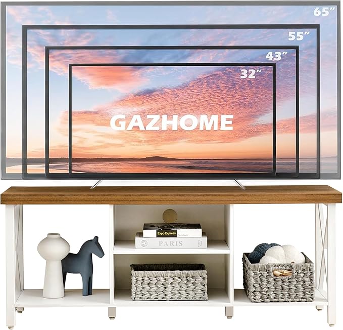 GAZHOME TV Stand for TV up to 55 Inches, TV Cabinet