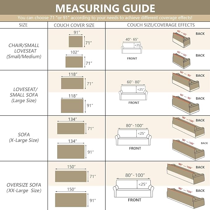 MYSKY HOME Couch Cover for Dogs Washable Couch Covers Couch Covers for Sofa