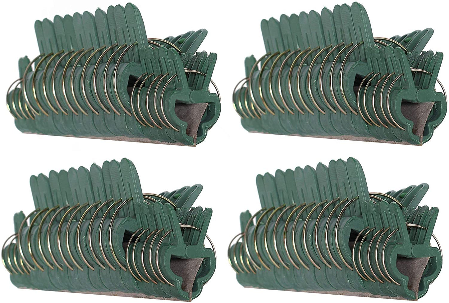 Plant Clips Green Gentle Gardening Plant & Flower Lever Loop Gripper Clips, Tool for Supporting or Straightening Plant Stems, Stalks, and Vines, Garden Clips, by RamPro (80 pc)