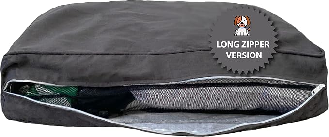 Molly Mutt Medium to Large Dog Bed Cover - I’m A Realist Print - Measures 27”X36”X5’’ - 100% Cotton - Durable - Breathable - Sustainable - Machine Washable Dog Bed Cover