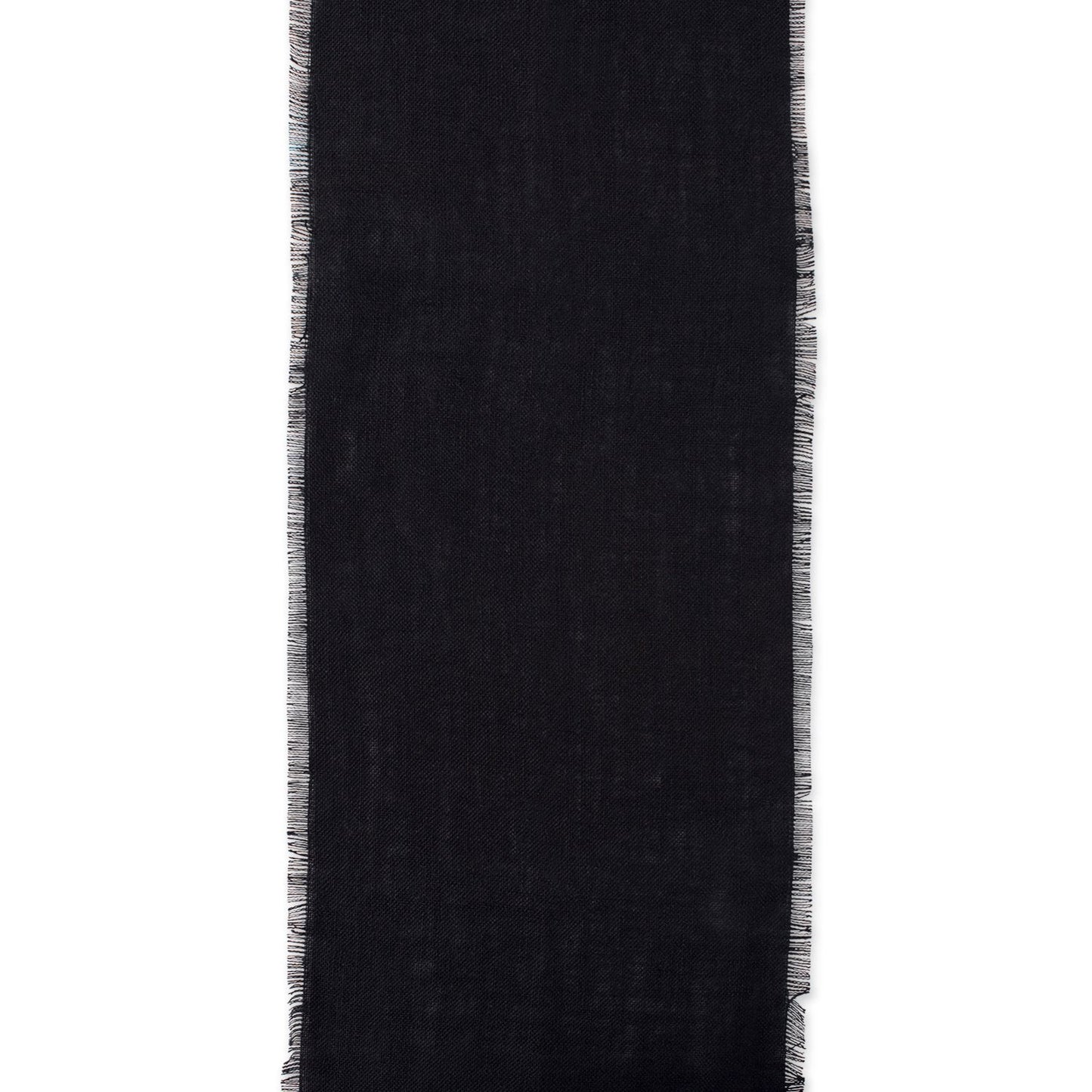 DII Jute Burlap Collection Kitchen Tabletop, Table Runner, 15x74, Solid Black