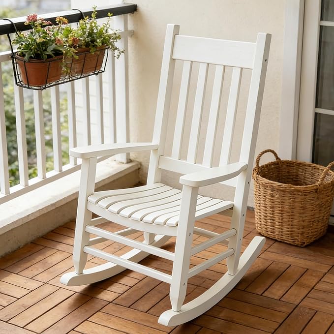 Oversized Outdoor Wooden Rocking Chair
