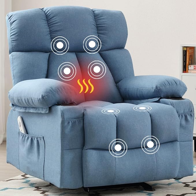 Massage Rocking Recliner Chair, Ergonomic Recliners Sofa