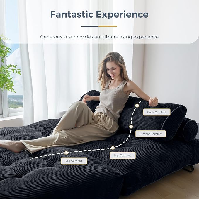 MAXYOYO Folding Sofa Bed, Convertible Sleeper Chair
