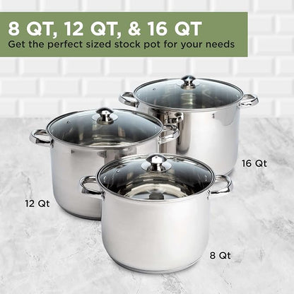Ecolution Stainless Steel, 8-Quart (Pack of 2)