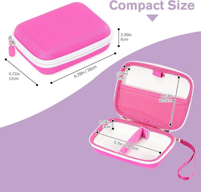 ProCase Hard Playing Card Game Carrying Case, Travel Storage Box Holds 300+ Trading Cards, Bag Holder for Classic Board Game UNO, Five Crowns，SKYJO, PlayMonster and More (Case Only) -Pink