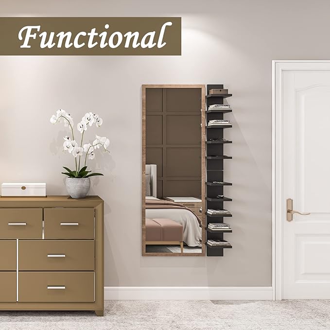 Homaterial 5 Tier Shelvesl, Vertical Column Wall Decor Mount Floating Shelves