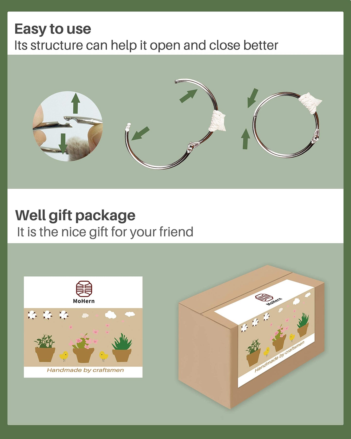 Macrame Plant Hangers, 3 Pcs Plant Hangers with Artificial Succulent Plants, Interior Car Accessories for Women, Rear View Mirror Accessories by MoHern