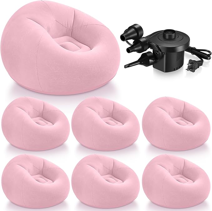 Realspring 6 9 12 Pcs Inflatable Bean Bag Chairs