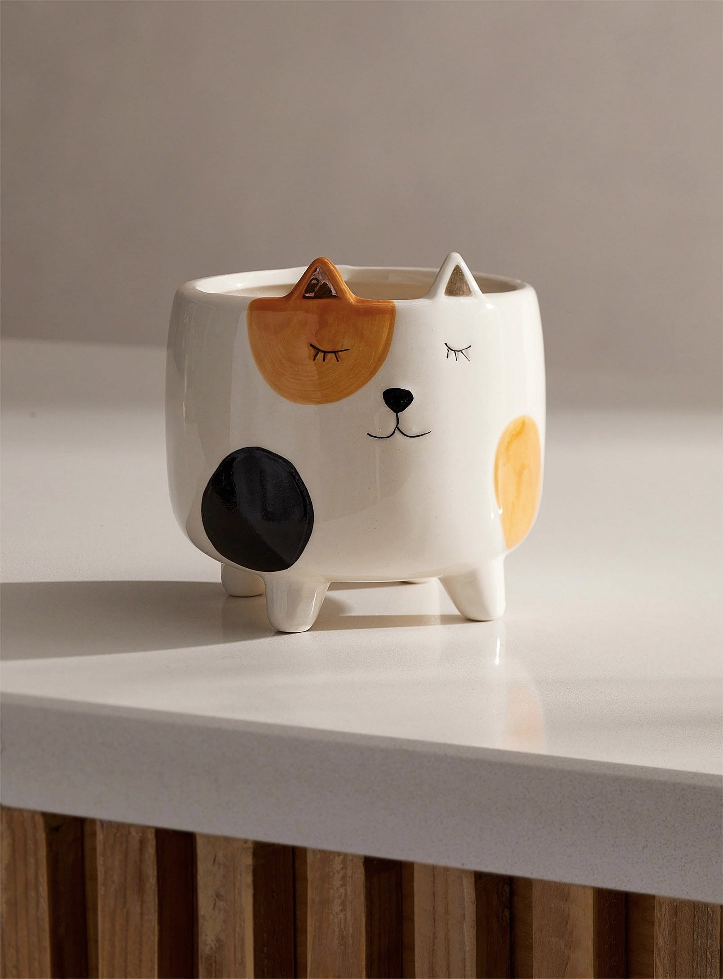 SparkDazzle Cat Planter Pot | Indoor Planter for Plants | Cat Lover and Gardening Gift | Animal Succulent Planter | Gifts for Women