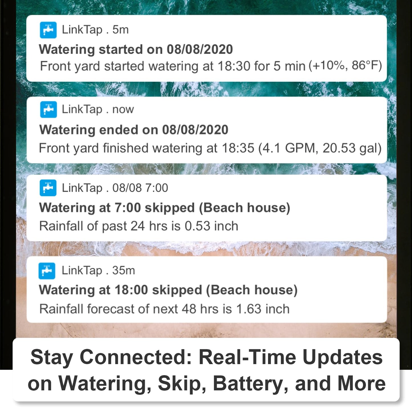 LinkTap G2S Smart Hose Timer | Requires Gateway | Irrigation by Weather/Volume/Duration, Intelligent Fault Detection & Alerts, Wider Range Than WiFi Sprinkler Timer, 2-Year Battery Life, 2-Yr Warranty