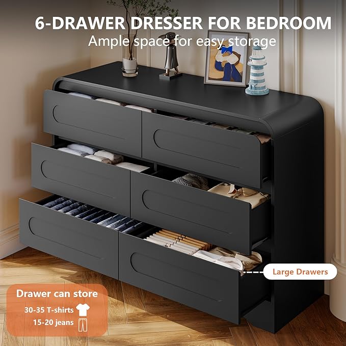 5 Piece Bedroom Sets, Modern Dresser and Nightstand Sets & Bookshelf