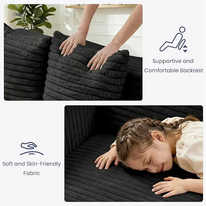 3-in-1 Convertible Sofa Bed: Boneless Loveseat Sleeper & Folding Couch Bed