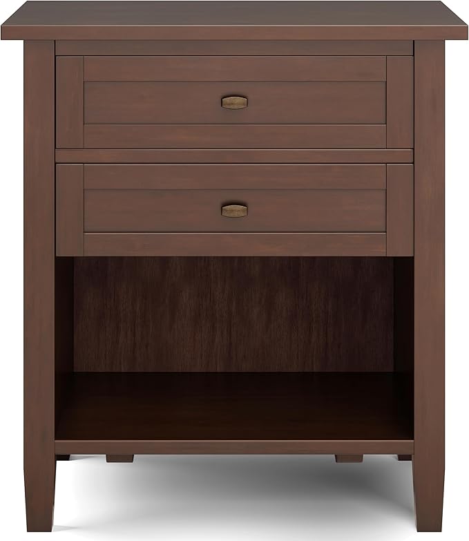 SIMPLIHOME Warm Shaker Bedside Table