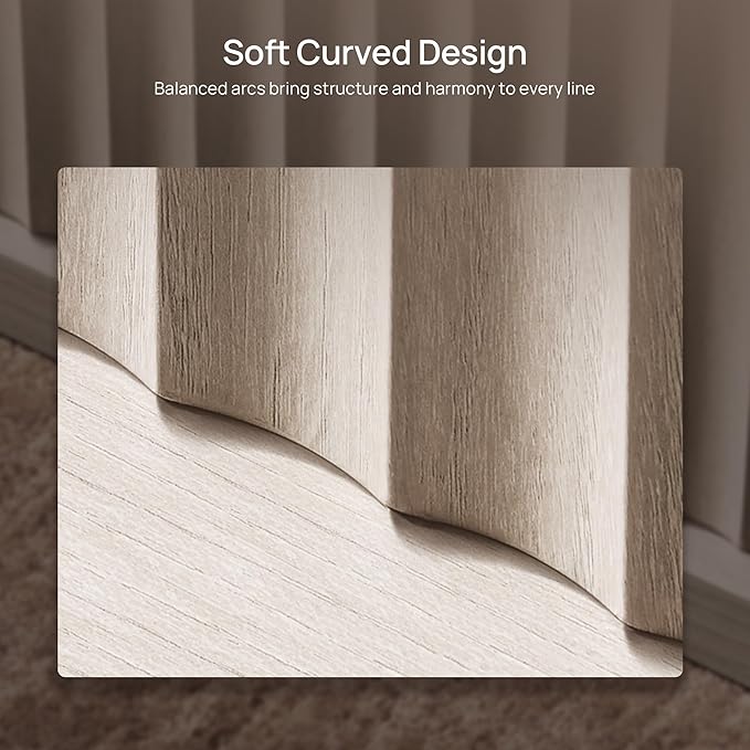 SICOTAS Buffet Cabinet with Storage 34.6" Sideboard Accent Modern Credenza with