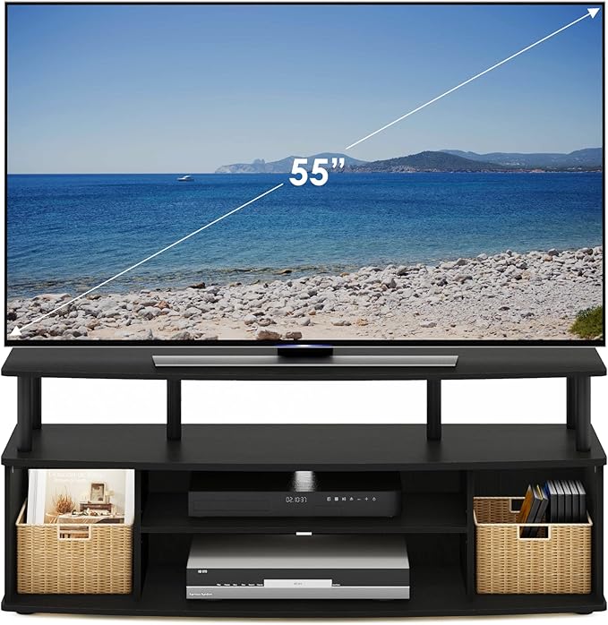 Furinno Jaya Large Entertainment Center Hold up to 55-in TV