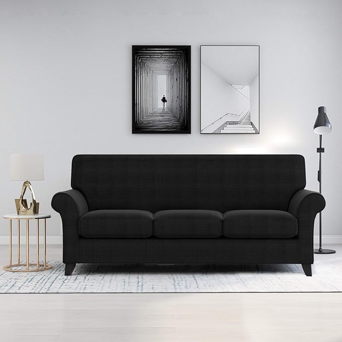 ZNSAYOTX 4 Piece Sofa Covers for Living Room Anti Slip Stretch Couch Covers for