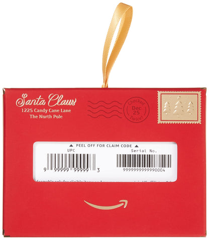 Amazon.com Gift Card in a Santa Letter Gift Box