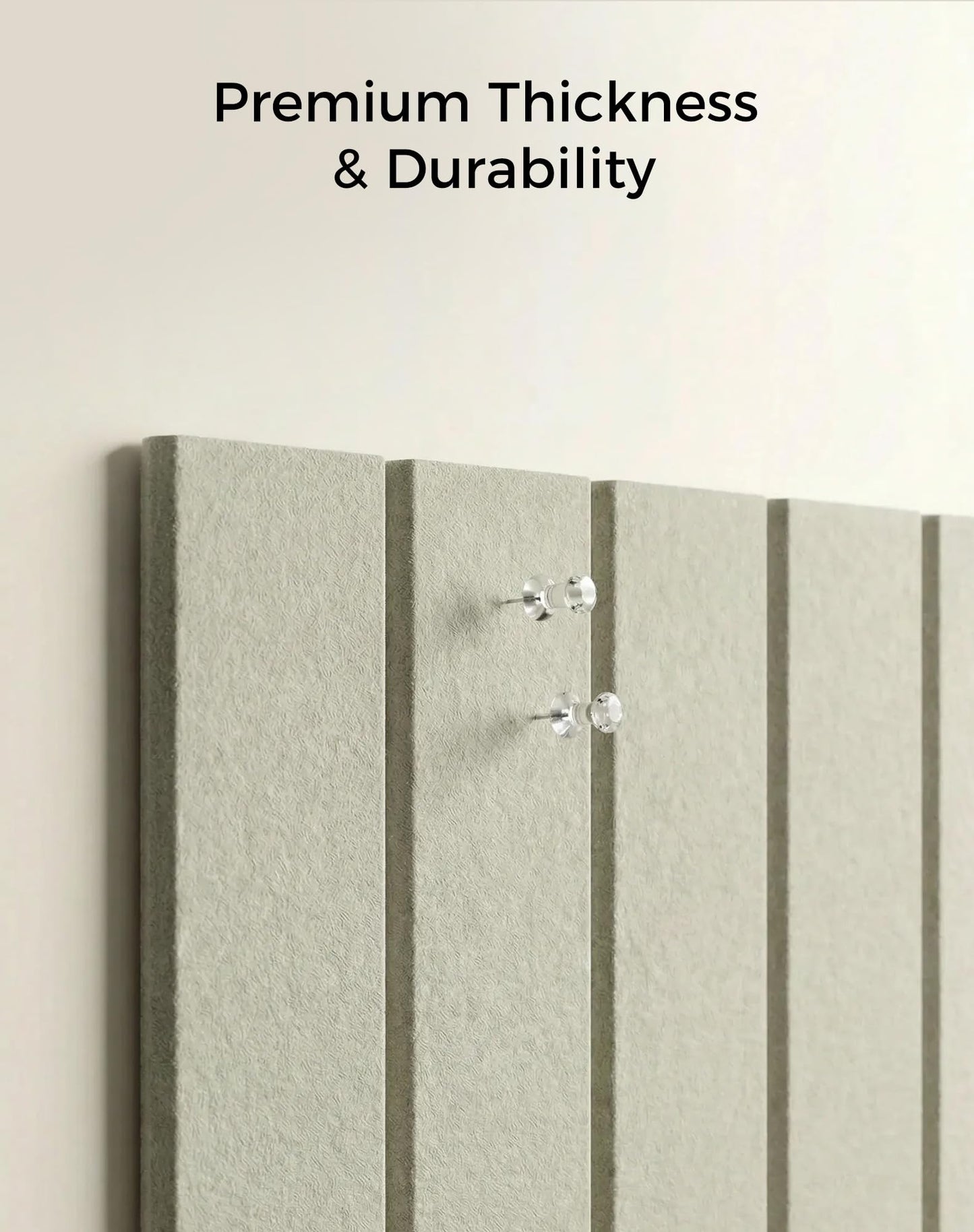 Aothia 12-Pack Felt Bulletin Board Tiles, 48x36 Modular Pin Board for Walls, 0.2" Thick Cork Board Alternative for Office & Classroom, 70 Adhesive Tabs & 40 Pushpins Included(Sage Green)