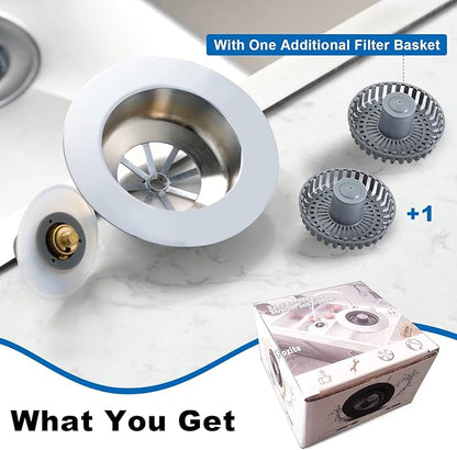 Kitchen Sink Drain Strainer – New Upgraded Kitchen Sink Stopper