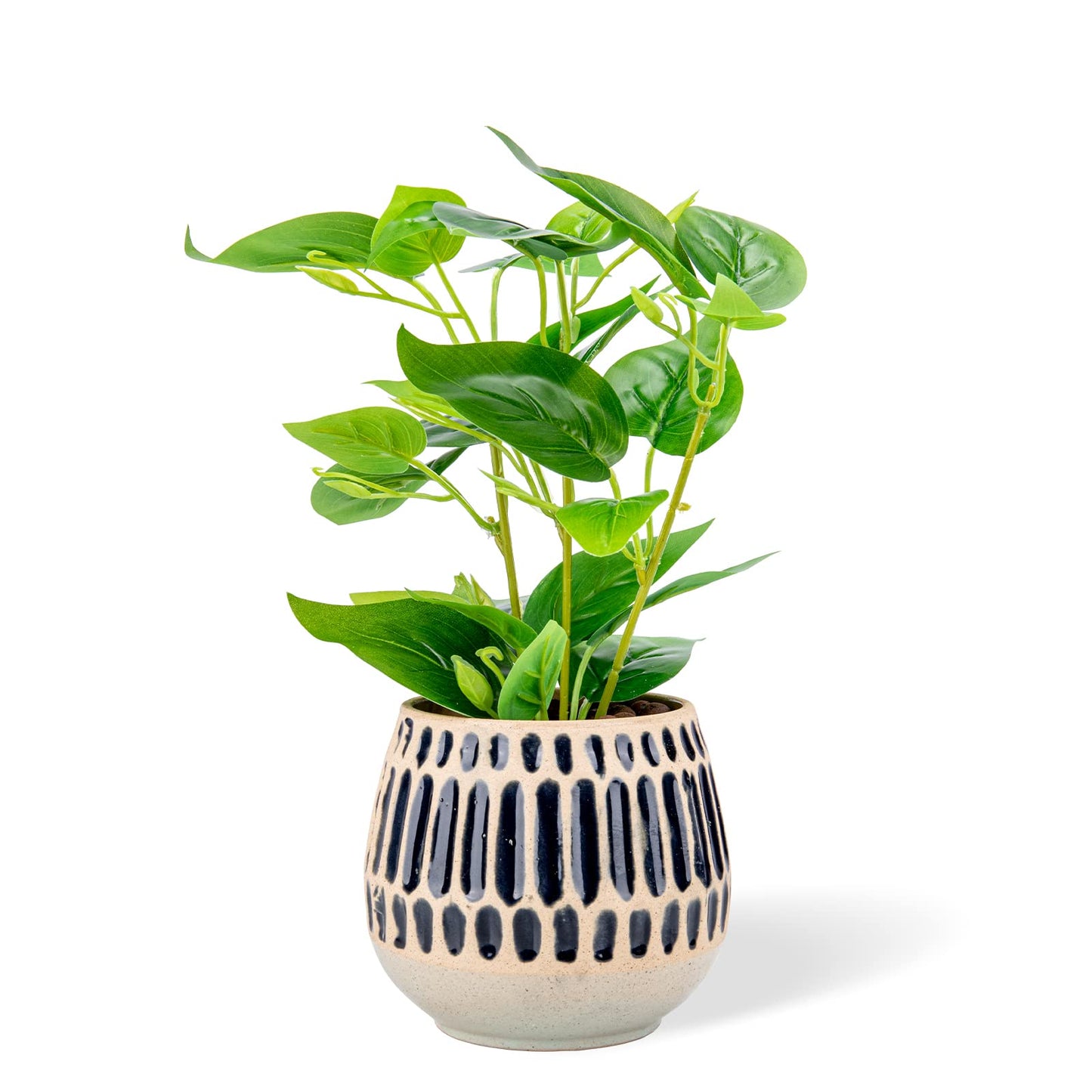 Chonsun Ceramic Planter 4 Inch Plant Pots Indoor Outdoor Succulent Plant Pot Flower Pots Mid-Century Planter Ceramic Pot