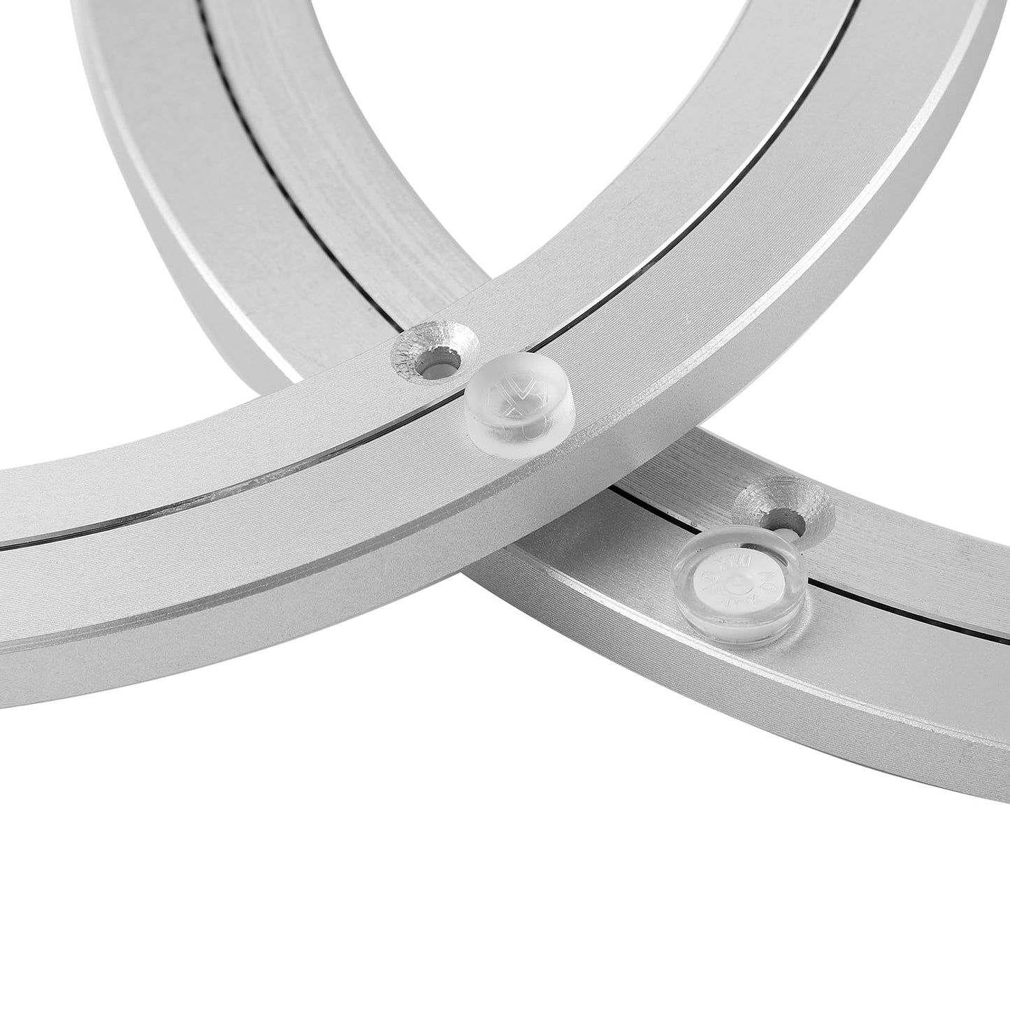 QDiShi 8 Inch Lazy Susan, Heavy Duty Swivel Turntable Aluminum Bearing Metal Rotating Turntable Bearings Swivel Plate Hardware for Dining-Table and Workbench (8 inch)