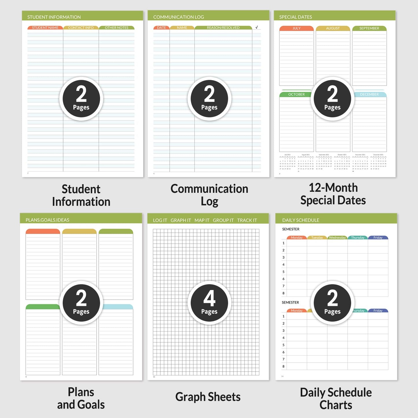 SUNEE Teacher Planner 2026-2027 Academic Year, Lite Lesson Planner Book with 7 Periods Jul 2026 - Jun 2027, 8.5"x11" Daily Weekly and Monthly Organizers, Plan Book with Pocket, Tabs, Floral Stripes