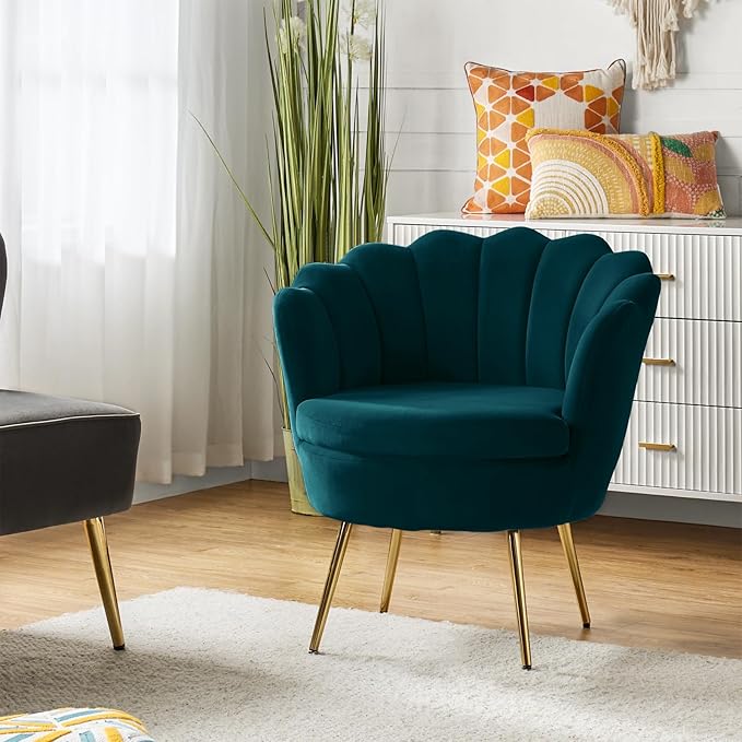 HULALA HOME Modern Velvet Accent Chair