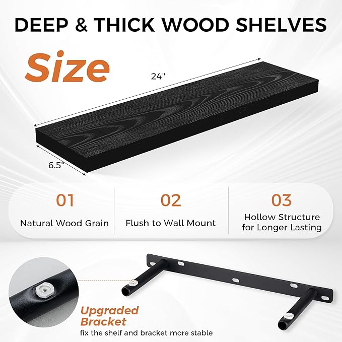 Fun Memories Floating Shelves for Wall, Floating Shelf for Living Room