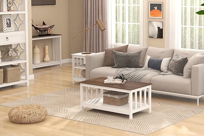 ChooChoo Farmhouse Coffee Table, 40 Inch