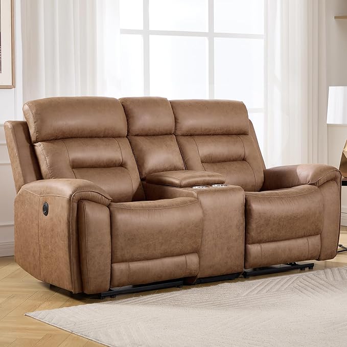 ANJ Power Reclining Loveseat Sofa