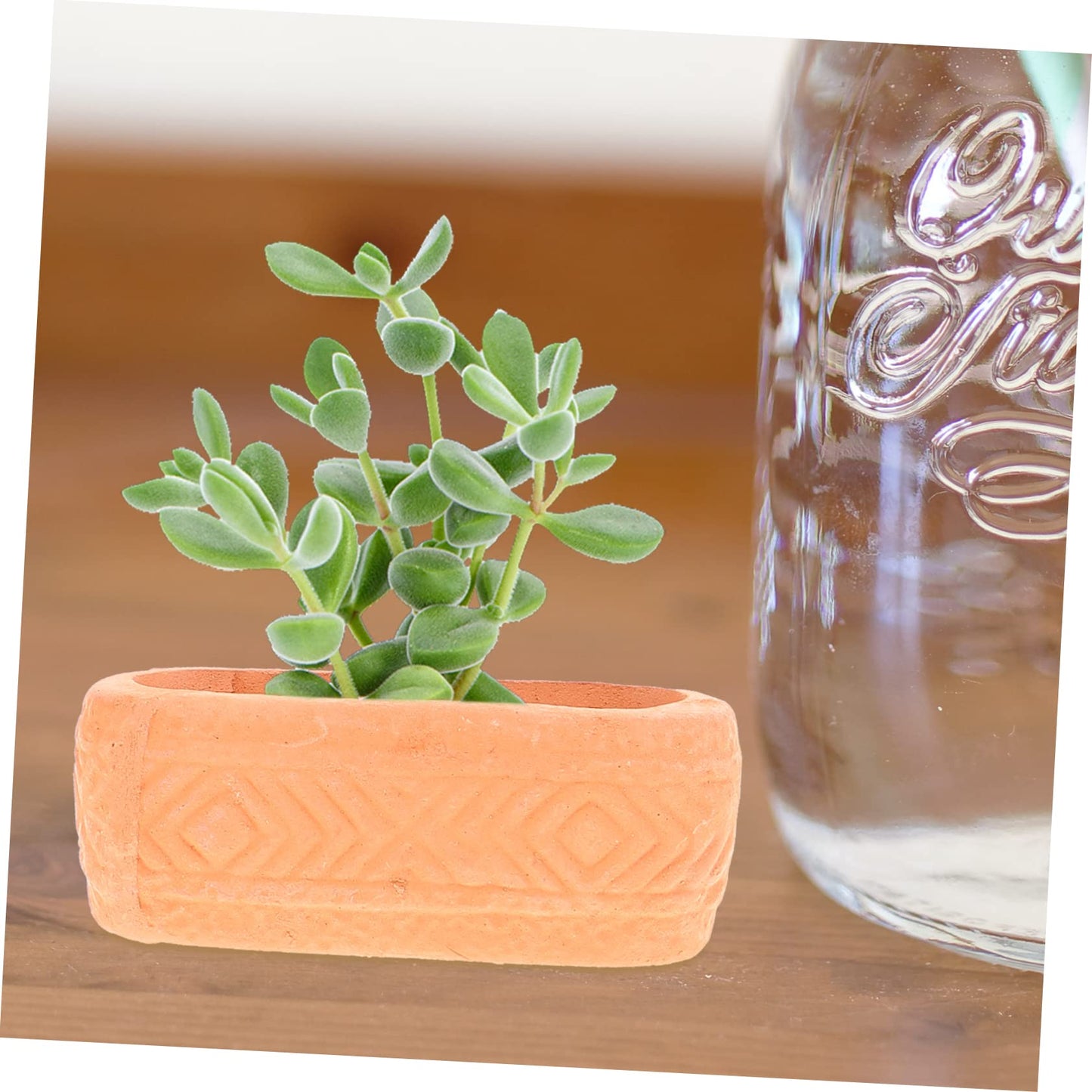 ORFOFE Mini Ceramic Nursery Pots 6-Pack Lightweight Plant Containers with Drainage Holes for Seedlings Succulents Indoor Gardening 1.88X0.70X0.70In