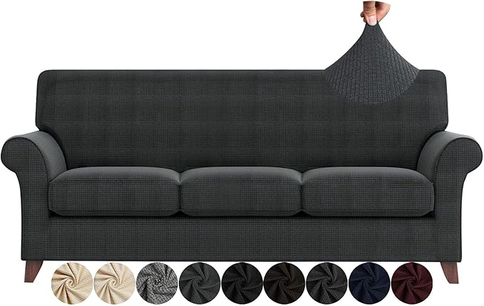 ZNSAYOTX 4 Piece Sofa Covers for Living Room Anti Slip Stretch Couch Covers for