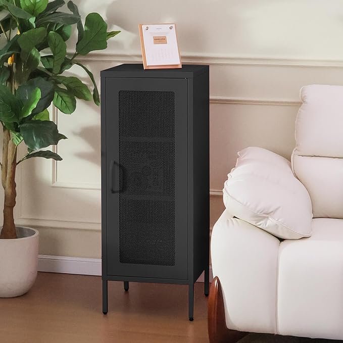 Slim Metal Storage Cabinet