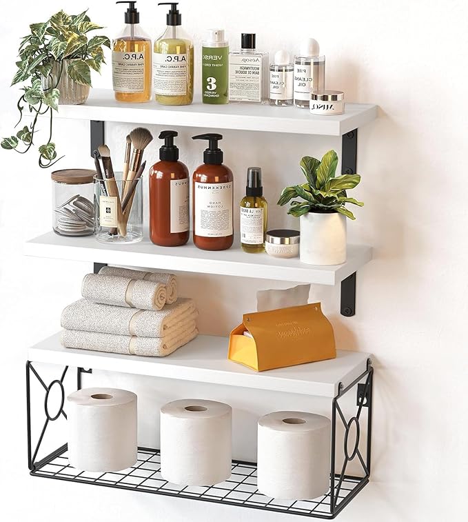 Amada Bathroom Shelves Over Toilet