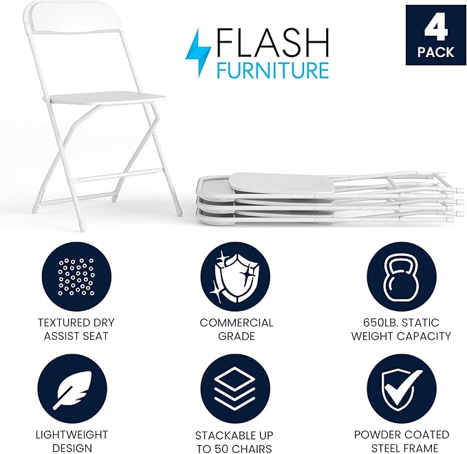 Flash Furniture Hercules Series Plastic Folding Chair
